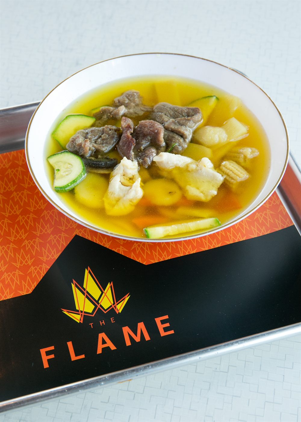 House special soup with chicken and beef